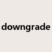 downgrade是什么意思