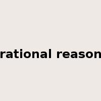 rational reason是什么意思