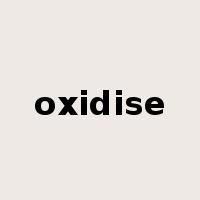 oxidise是什么意思