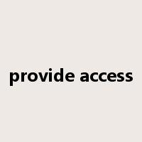 provide access是什么意思