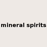 mineral spirits是什么意思