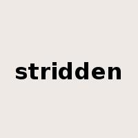 stridden是什么意思