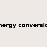 energy conversion是什么意思