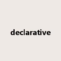 declarative是什么意思