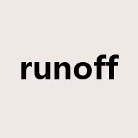 runoff是什么意思