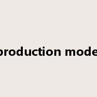 production model是什么意思