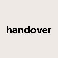 handover是什么意思