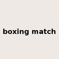 boxing match是什么意思