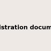 registration document是什么意思