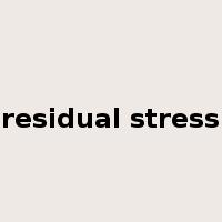 residual stress是什么意思