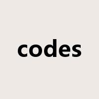 codes是什么意思