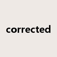 corrected是什么意思