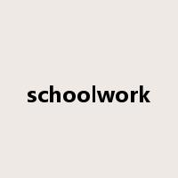 schoolwork是什么意思