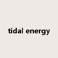 tidal energy是什么意思