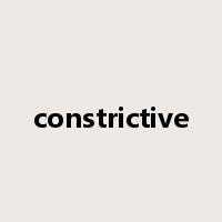 constrictive是什么意思