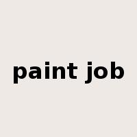 paint job是什么意思
