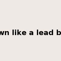 go down like a lead balloon是什么意思
