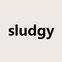 sludgy是什么意思