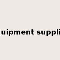 equipment supplier是什么意思