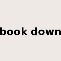 book down是什么意思