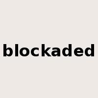 blockaded是什么意思