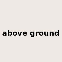 above ground是什么意思