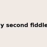 play second fiddle to是什么意思
