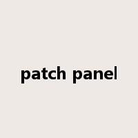 patch panel是什么意思