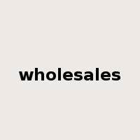 wholesales是什么意思