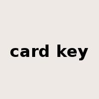 card key是什么意思
