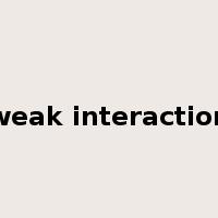 weak interaction是什么意思
