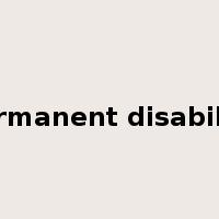 permanent disability是什么意思