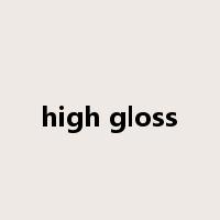 high gloss是什么意思