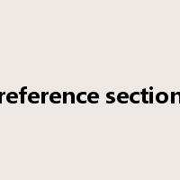 reference section是什么意思