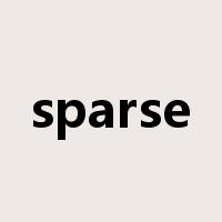 sparse是什么意思