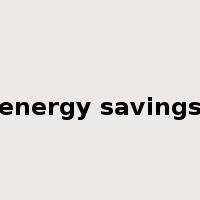 energy savings是什么意思