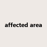 affected area是什么意思
