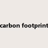 carbon footprint是什么意思
