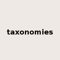taxonomies是什么意思