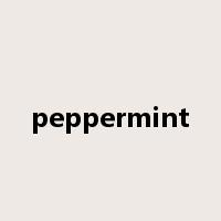 peppermint是什么意思