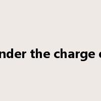 under the charge of是什么意思