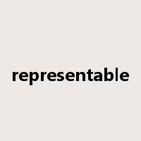 representable是什么意思