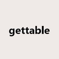 gettable是什么意思