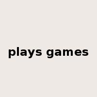 plays games是什么意思