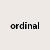 ordinal是什么意思