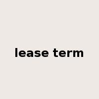 lease term是什么意思