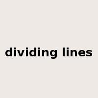 dividing lines是什么意思