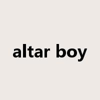 altar boy是什么意思