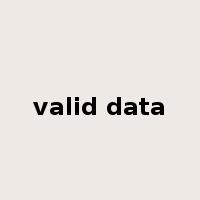 valid data是什么意思