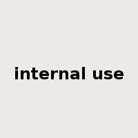 internal use是什么意思